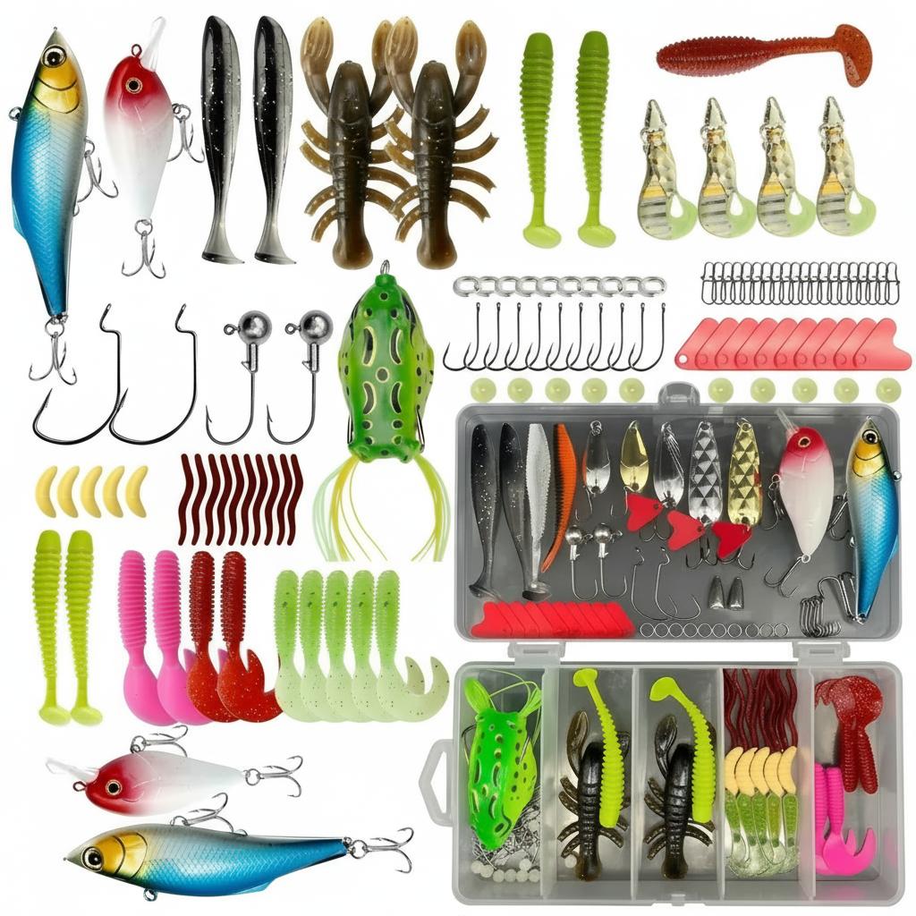 Fishing Lure Jig - Набор из 133 предметов: премиум-снасти для