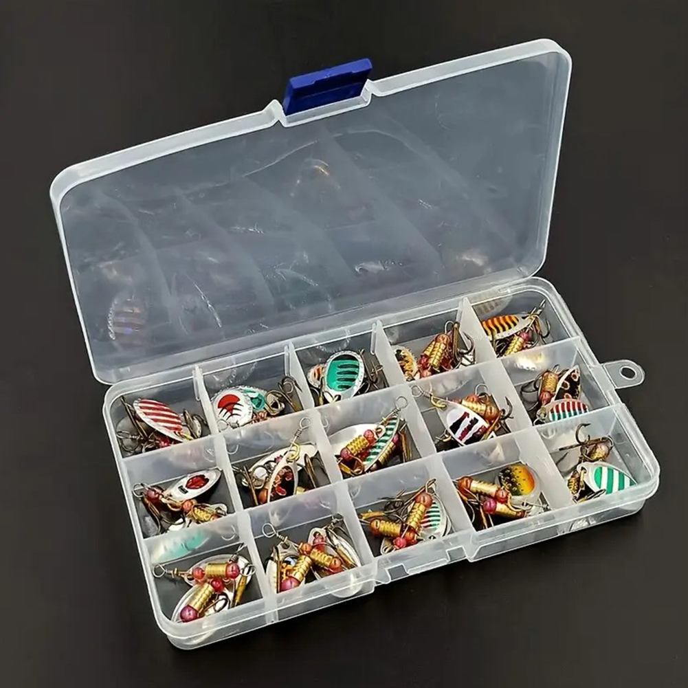 Fishing Lure Spinner - 30 шт. металлических вращающихся блесен-ложек с