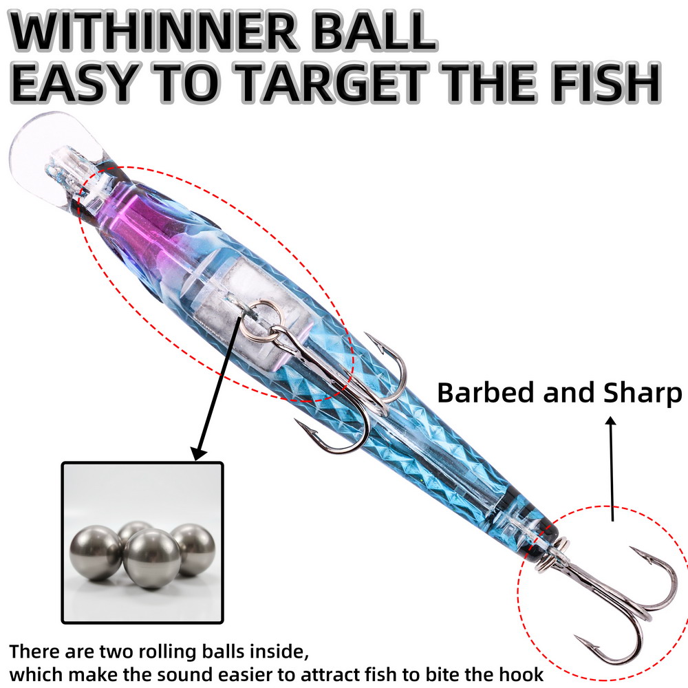 1 шт., лазерная рыболовная при – обзор и цена Fishing Lure Crankbait